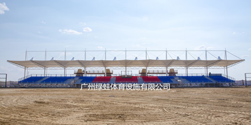 內蒙古二連浩特旅游節開幕式可拆卸拼裝看臺安裝完畢